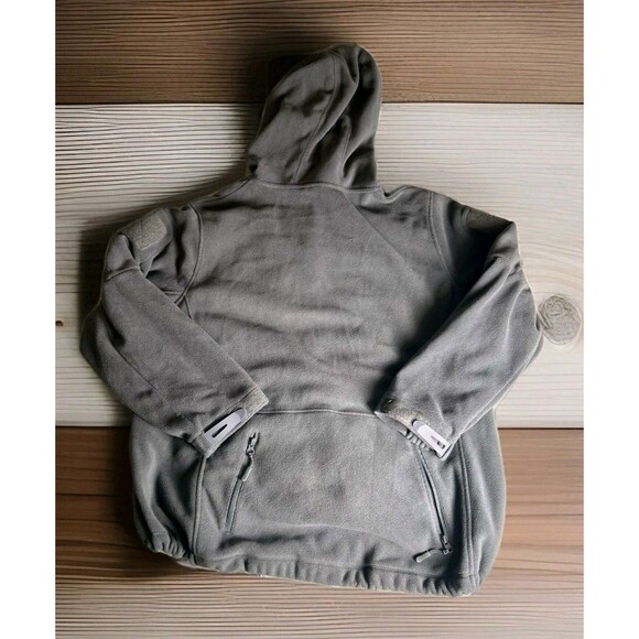 Baerskin Tactical Hoodie Mens 2XL Gray Fleece Full Zip Utility Jacket Outdoor - Picture 3 of 8
